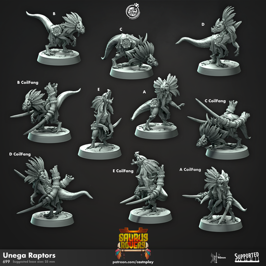 Unega Raptors (10 models)