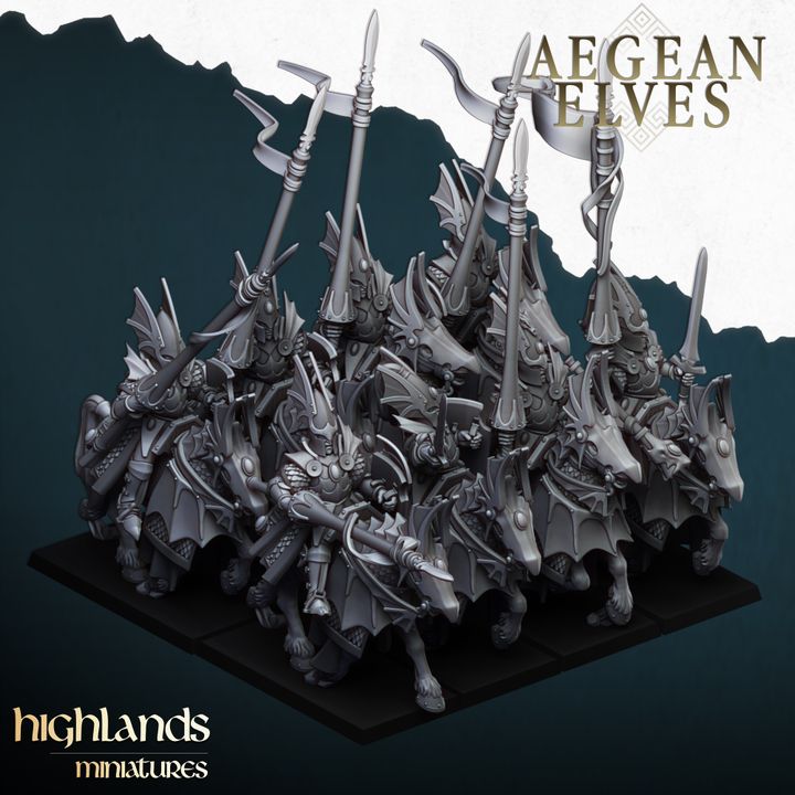 Aegean Elves Mounted Dragons