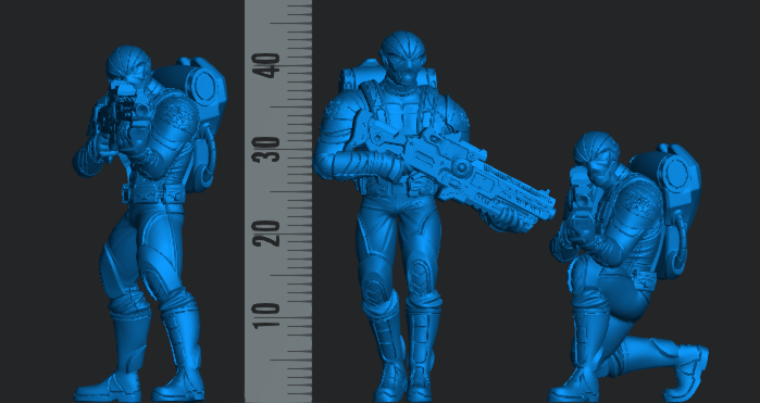 Hydra Troopers FanArt (3 modelos)