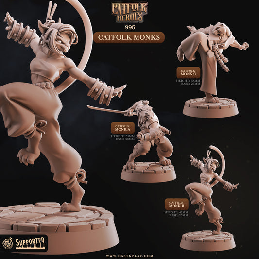Catfolk Monks