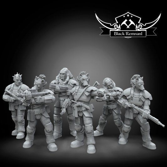 Armored syndicate soldiers