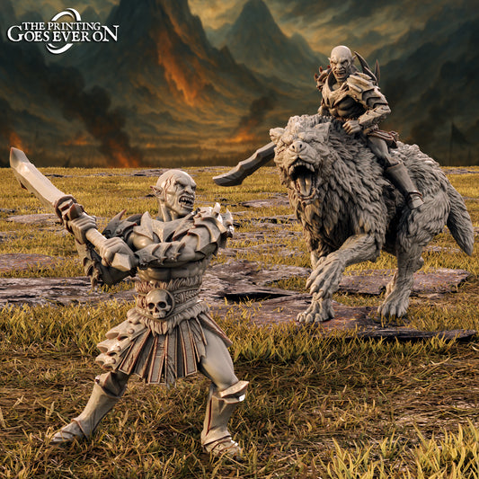 Azrak - Orc Leader - On Foot and Mounted