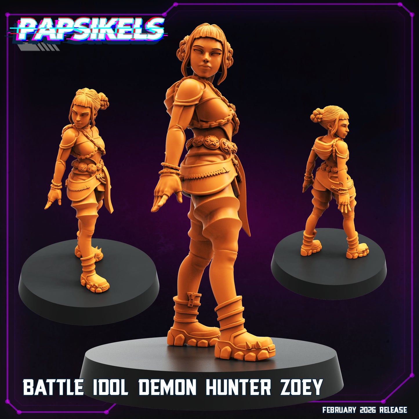 Battle Idol Demon Hunter Zoey (3 modelos)