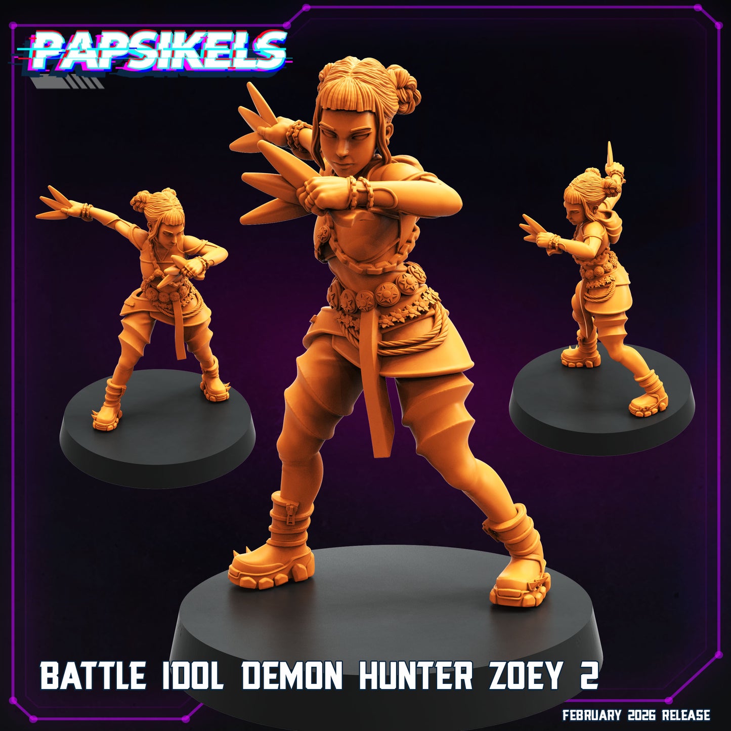 Battle Idol Demon Hunter Zoey (3 modelos)