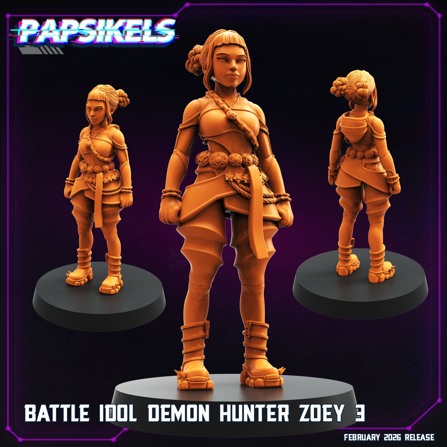 Battle Idol Demon Hunter Zoey (3 modelos)