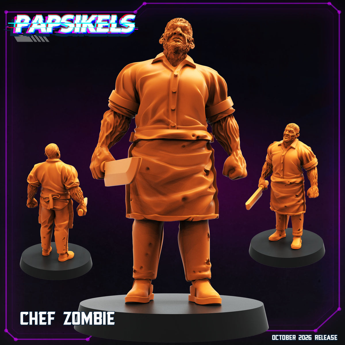 Chef Zombie (3 modelos)