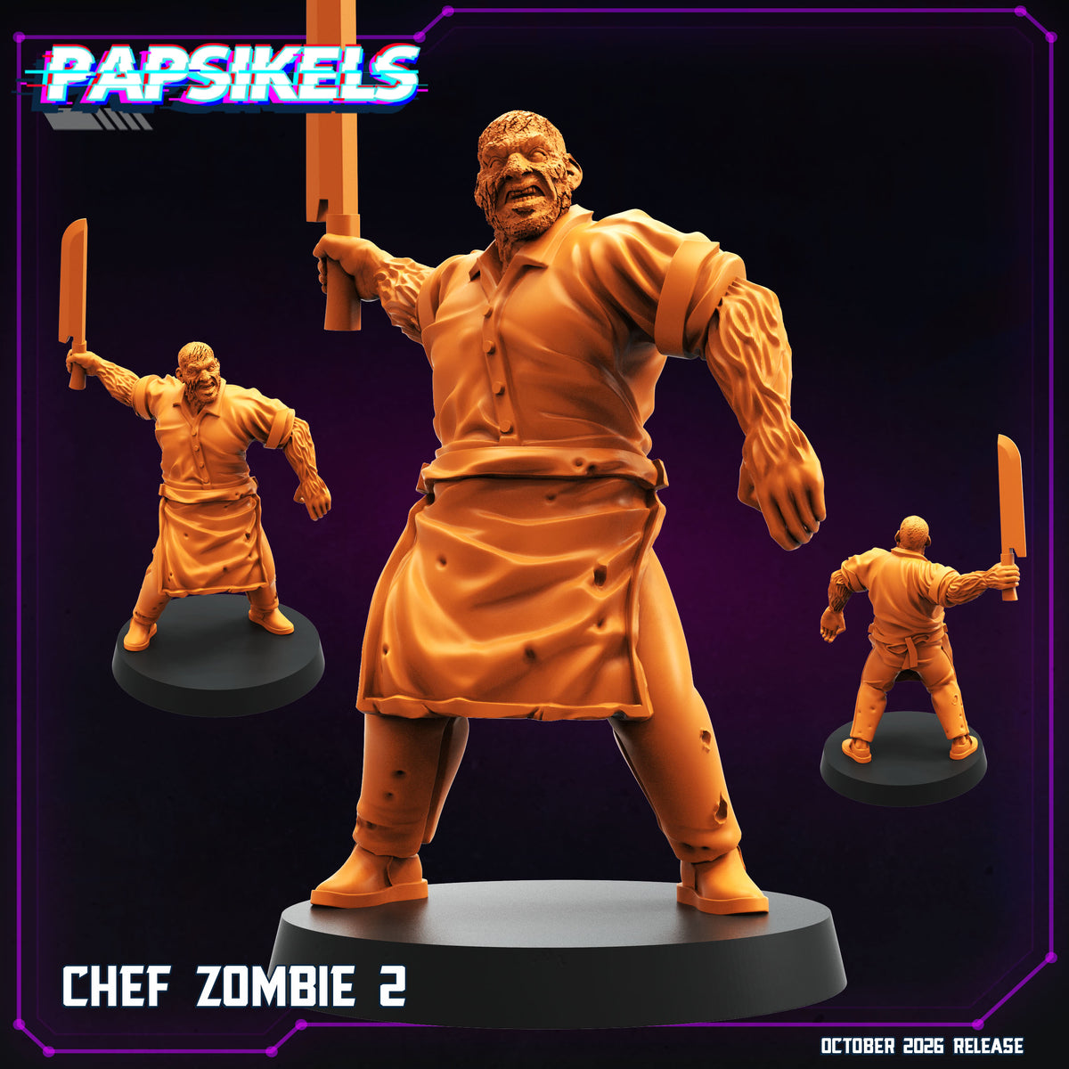 Chef Zombie (3 modelos)