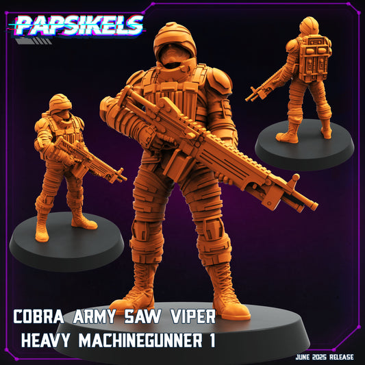 Cobra Army Saw Viper Heavy MachineGunners (3 modelos)