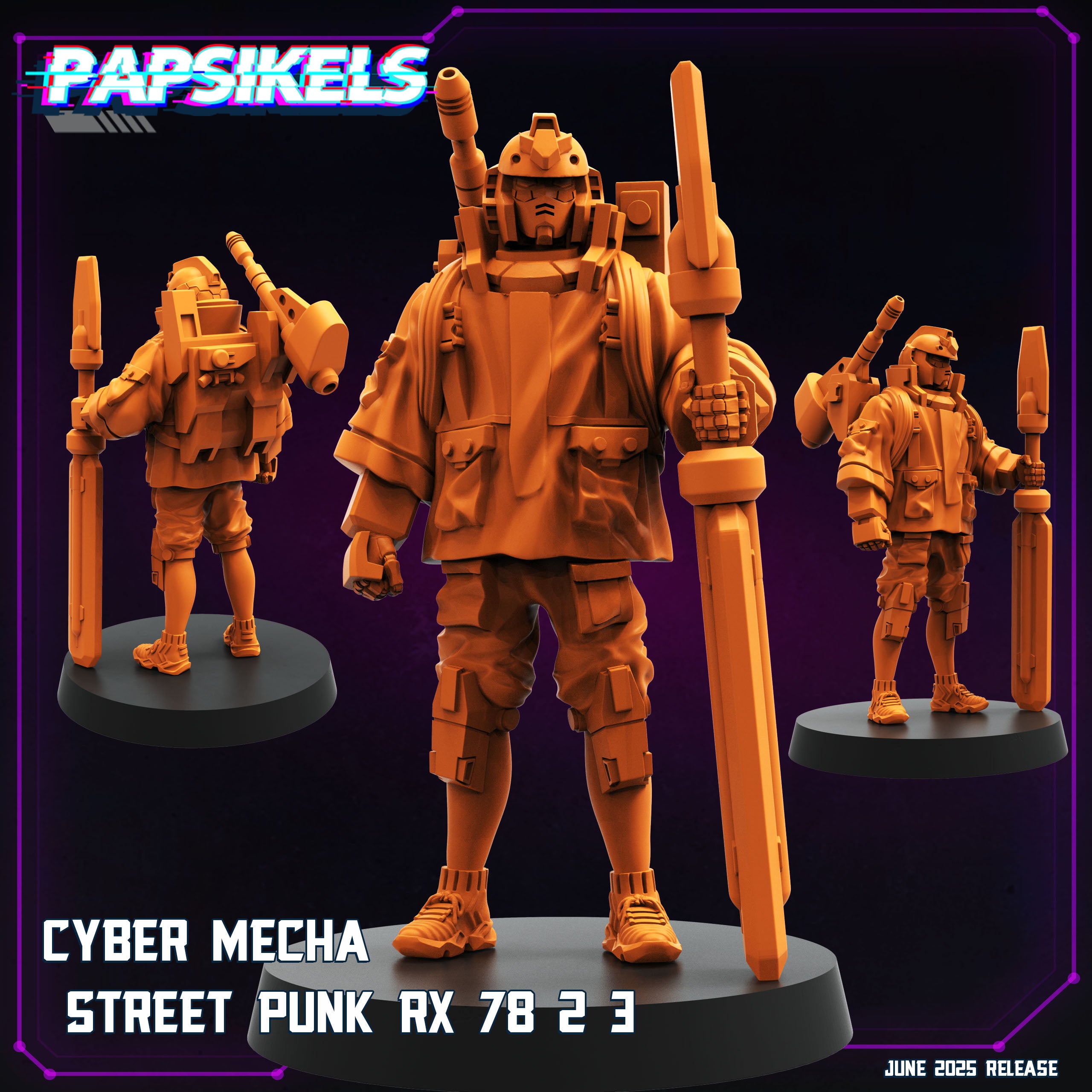 Cyber Mecha Street Punk RX 78 2 3 – 🏅 EboraMiniatures
