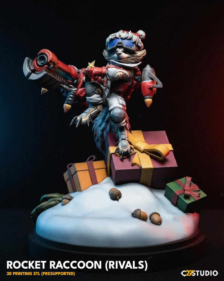 Christmas Rocket Raccoon (Rivals) FanArt