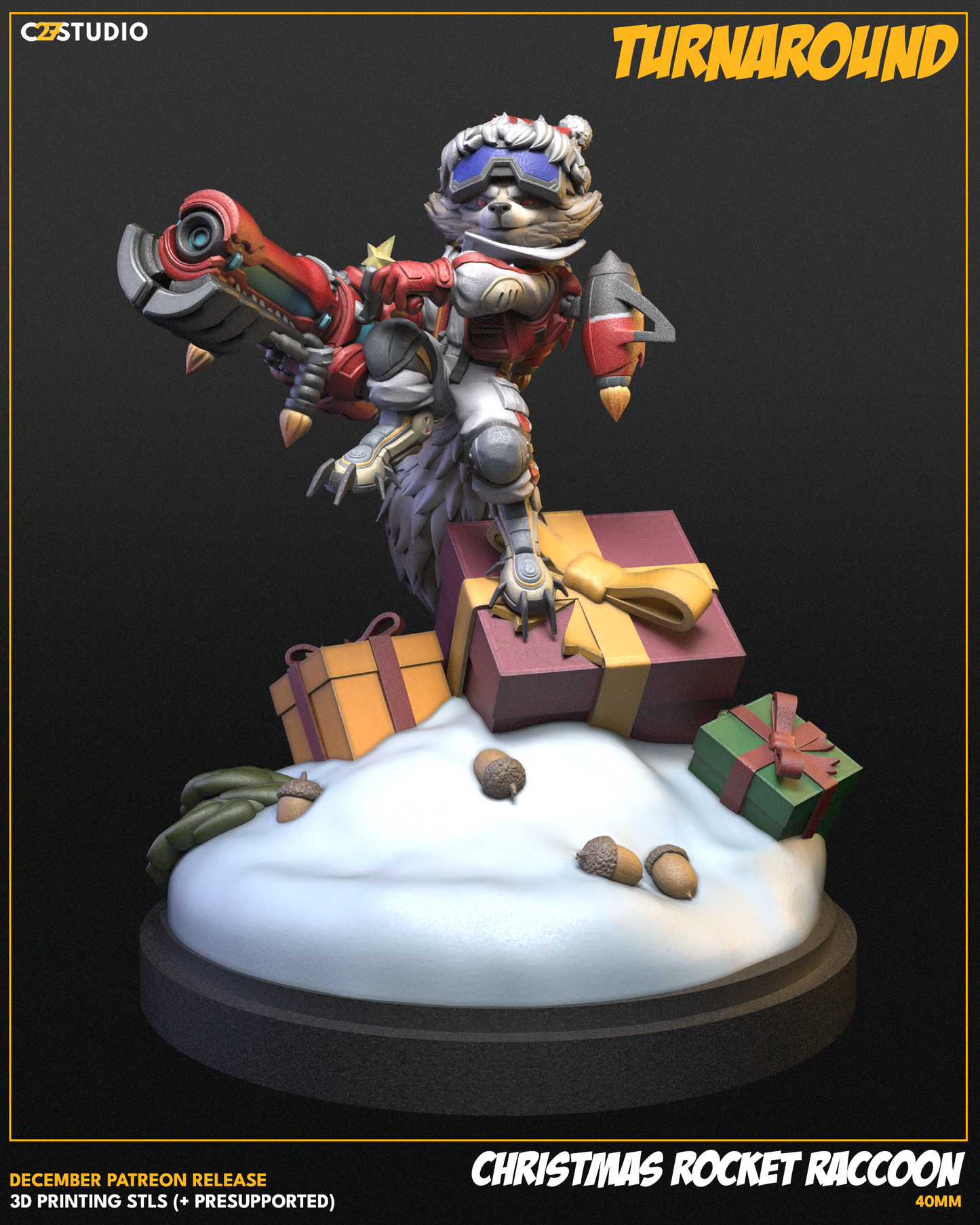 Christmas Rocket Raccoon (Rivals) FanArt