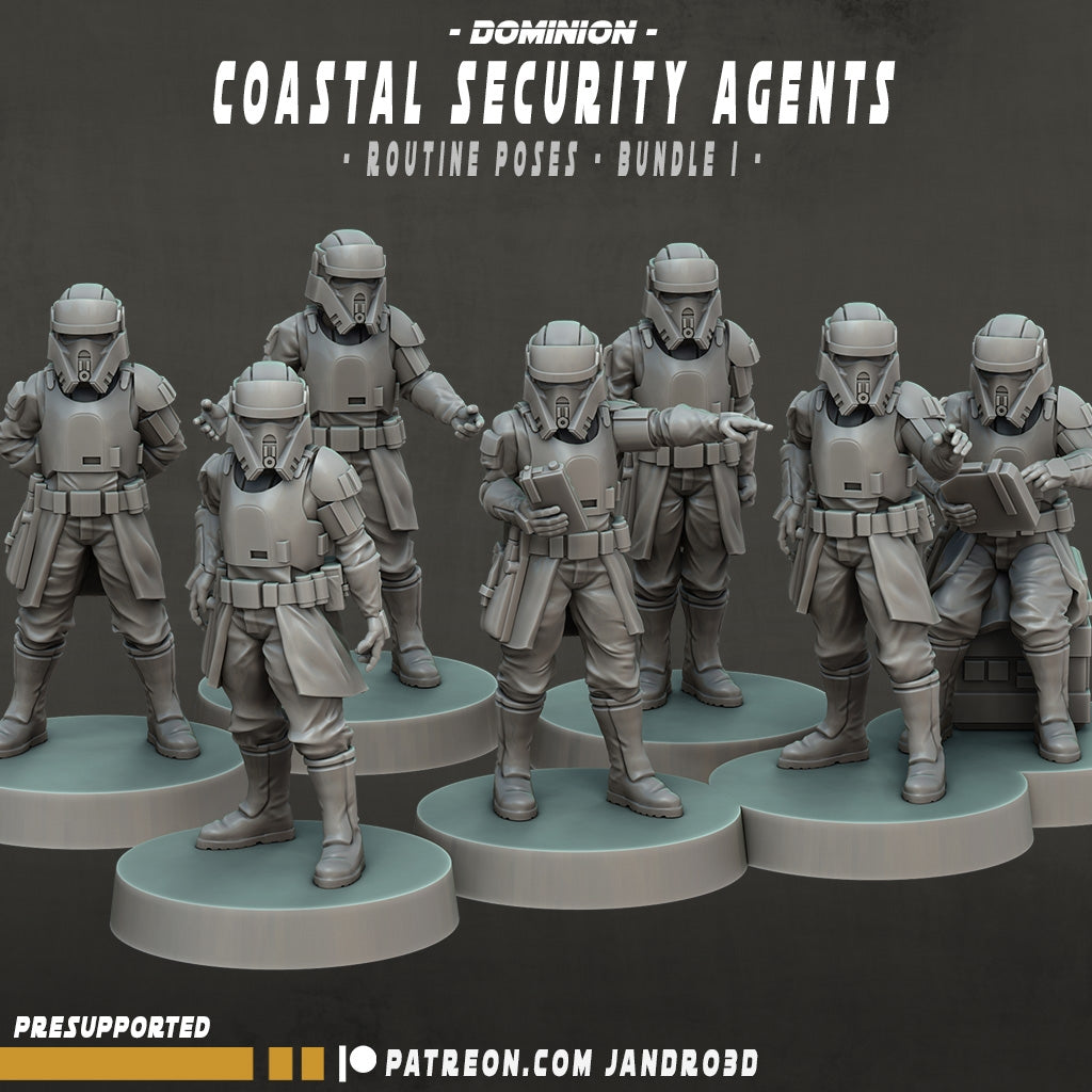 Coastal Security Agents - Routine Poses