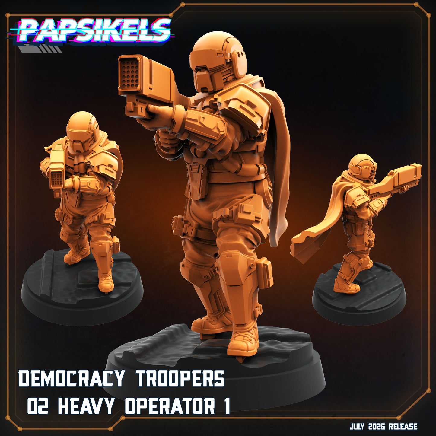 Democracy Troopers 02 Heavy Operators (6 modelos)