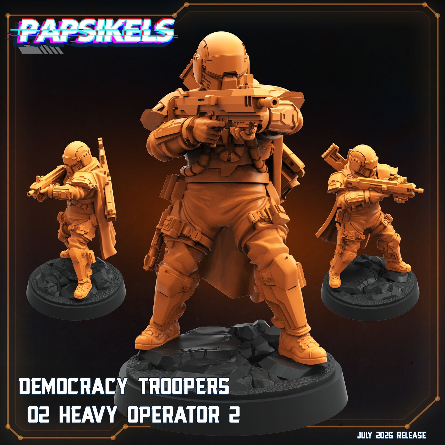 Democracy Troopers 02 Heavy Operators (6 modelos)