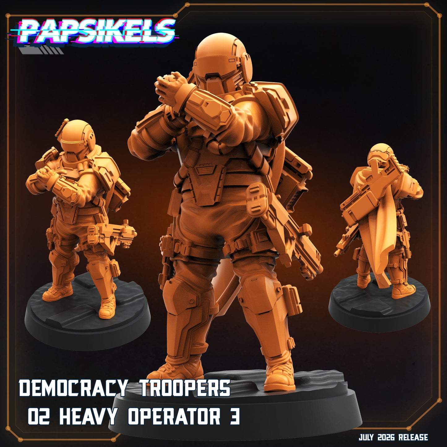 Democracy Troopers 02 Heavy Operators (6 modelos)