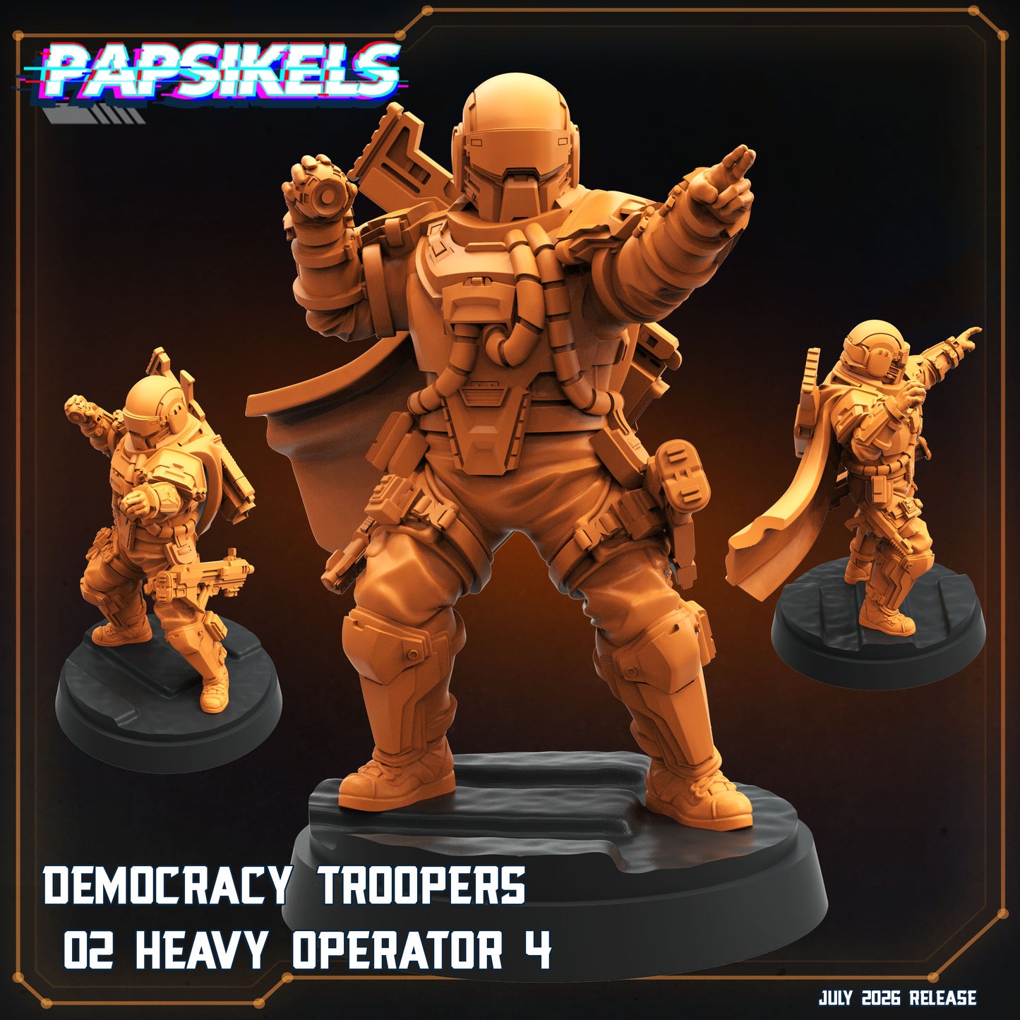 Democracy Troopers 02 Heavy Operators (6 modelos)