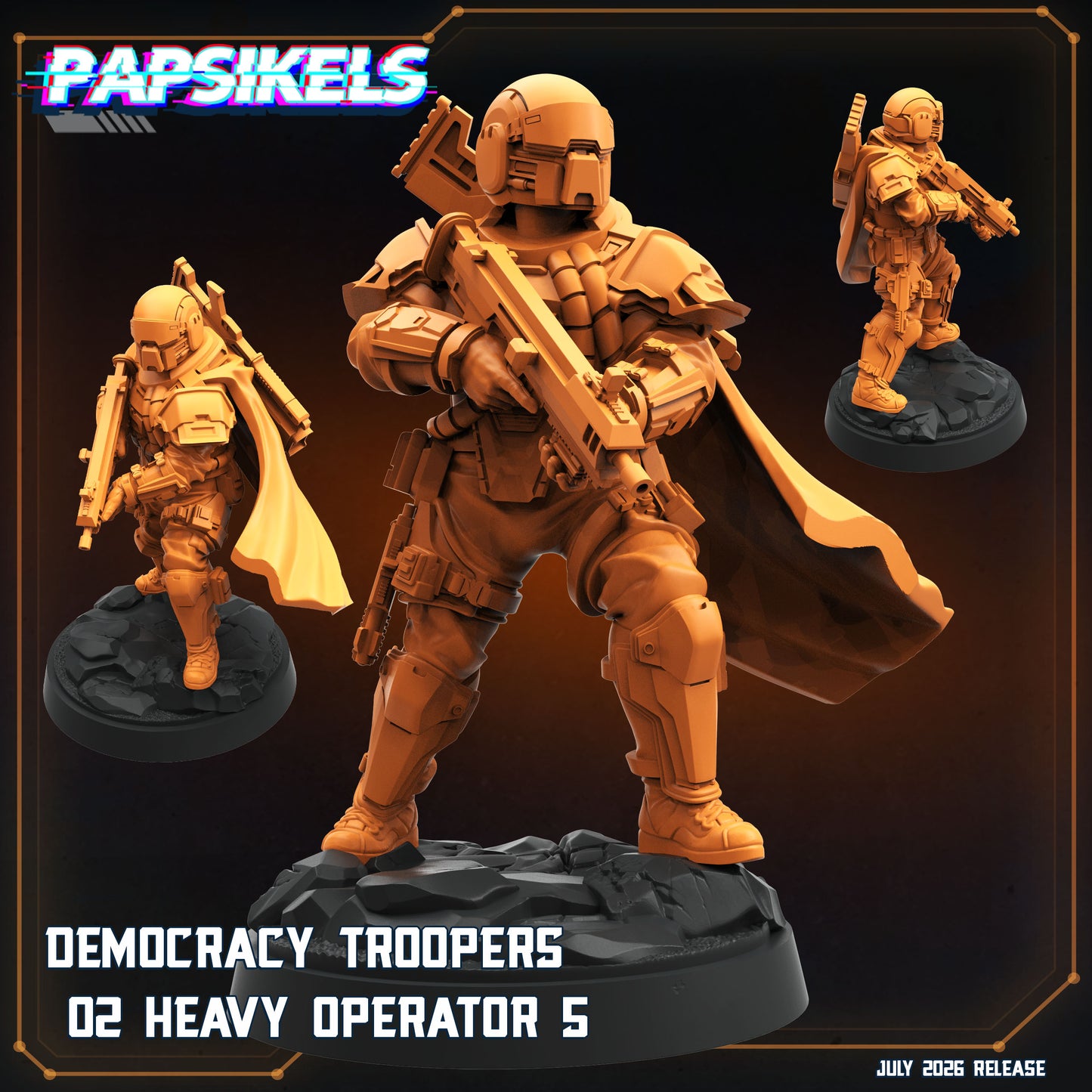 Democracy Troopers 02 Heavy Operators (6 modelos)