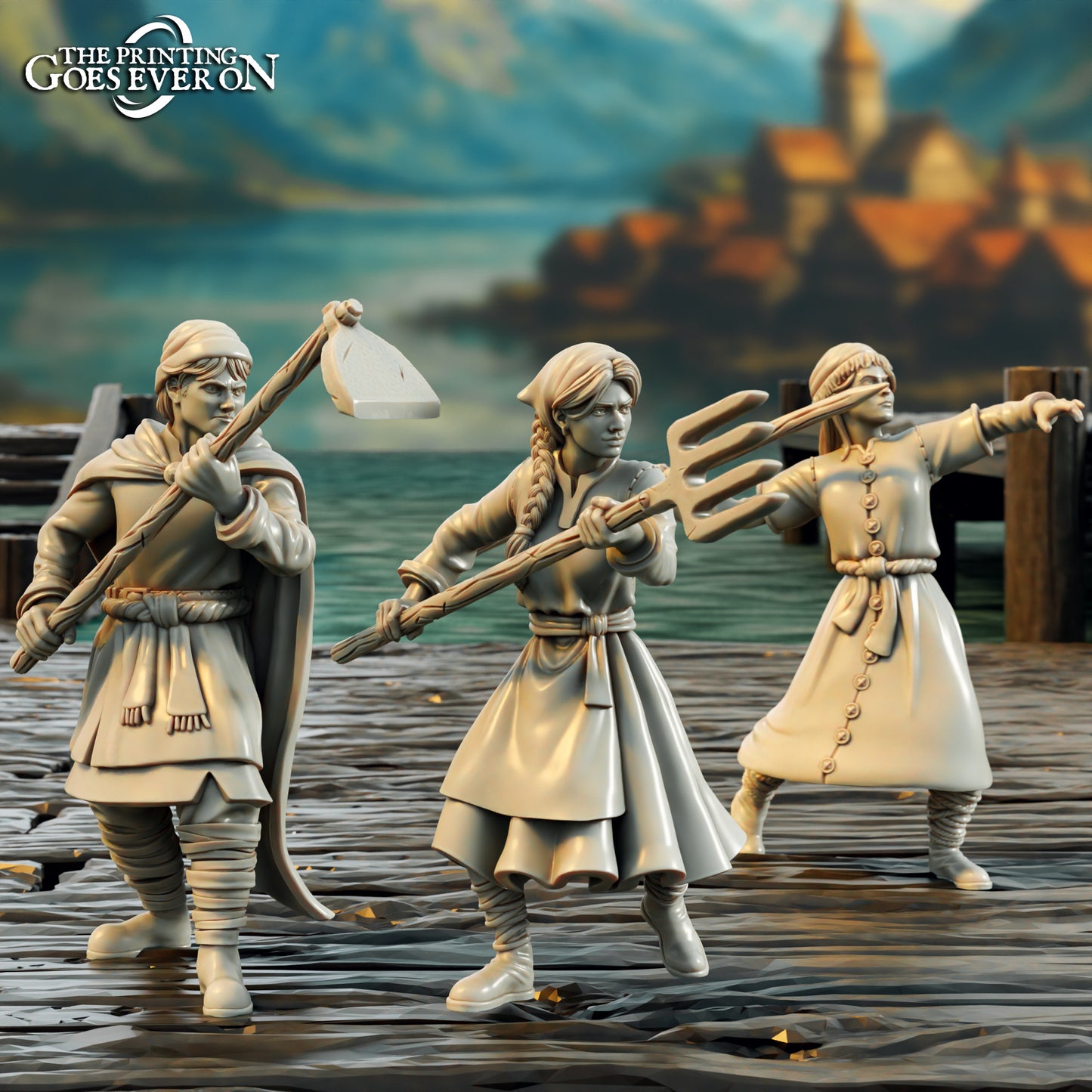 Driftport Townsfolk Militia - Spearmen