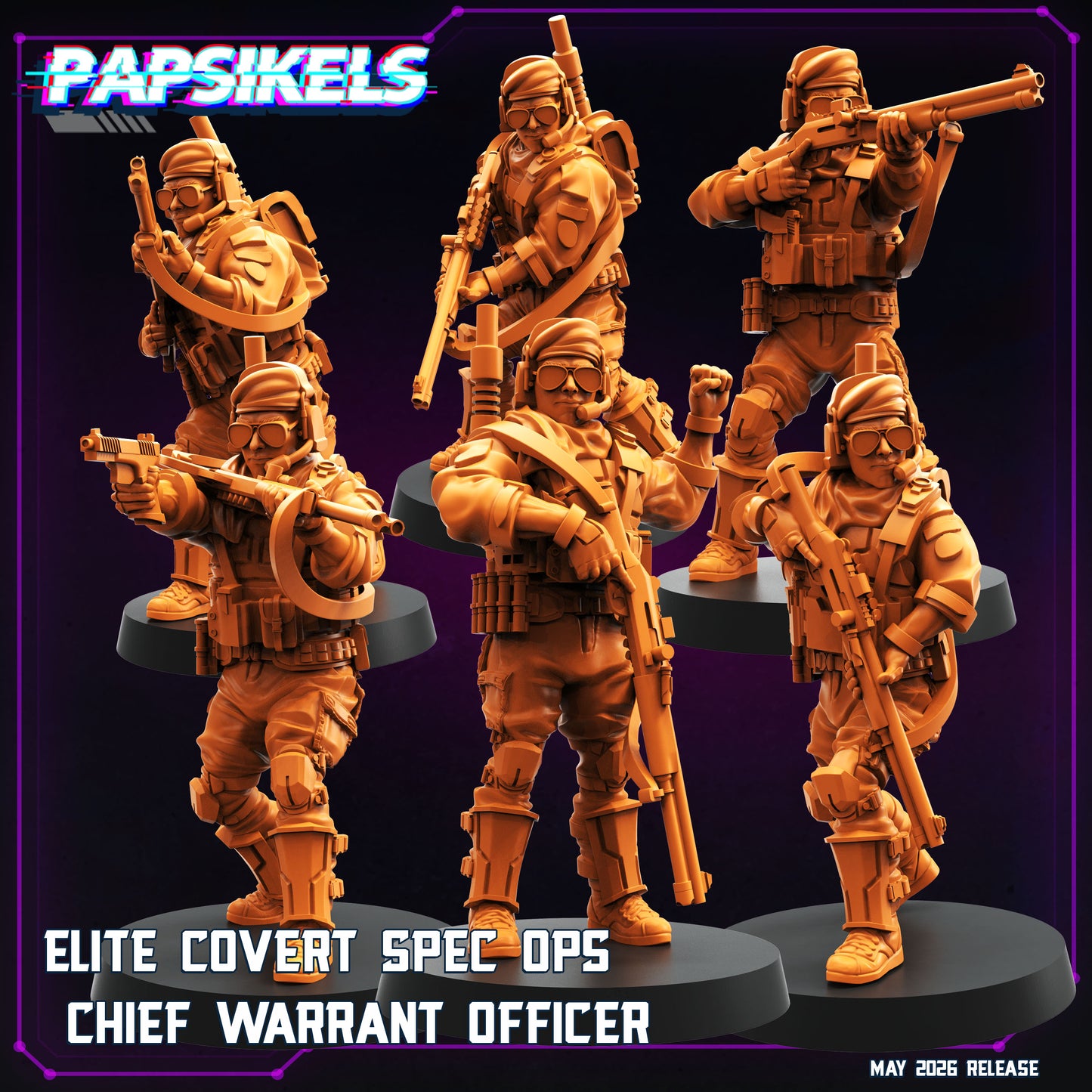 Elite Covert Spec Ops Chief Warrant Officer ( 6 modelos)