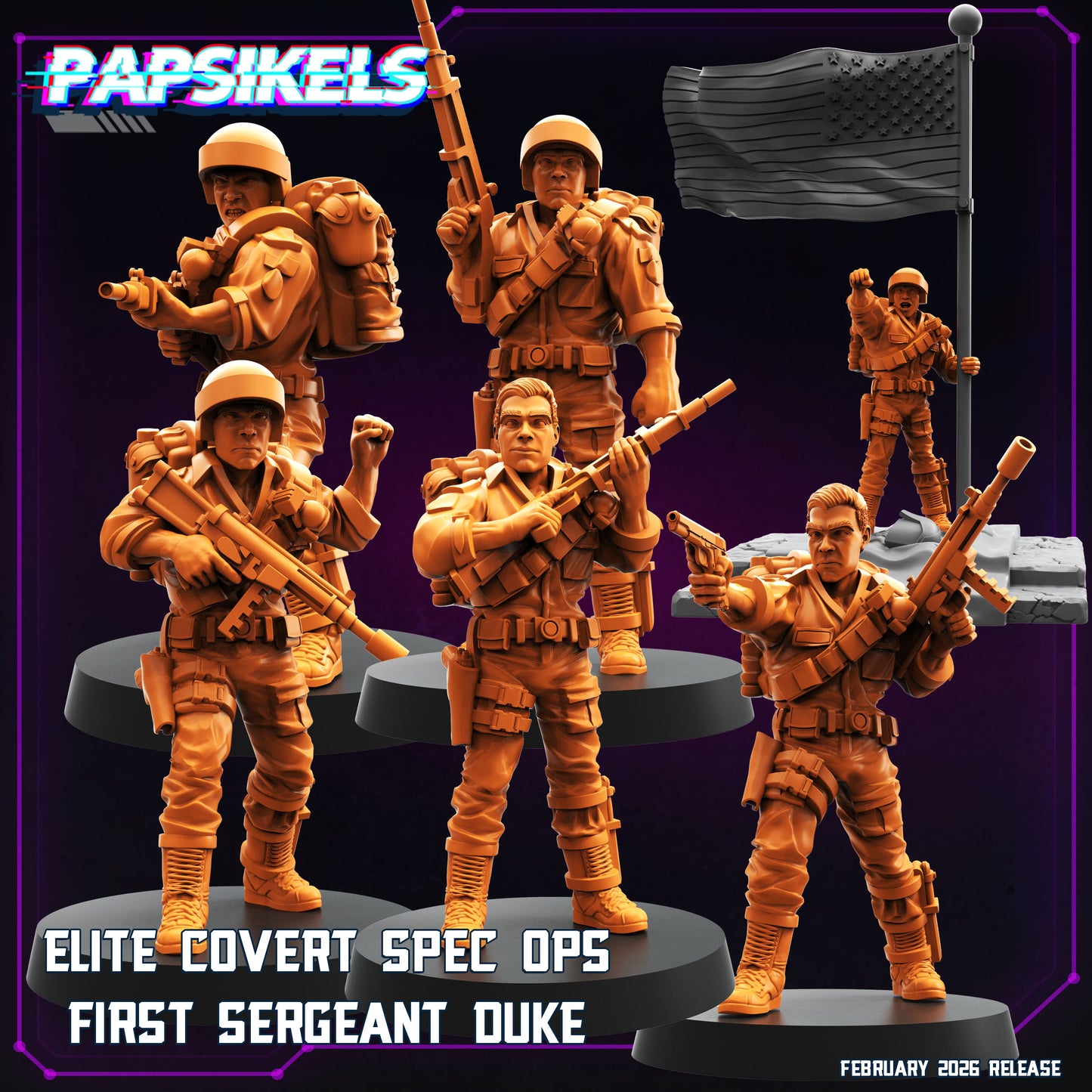 Elite Covert Spec Ops First Sergeant Duke