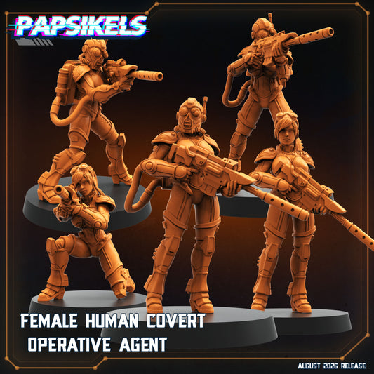 Female Human Covert Operative Agents