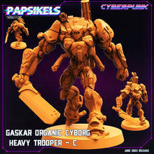 Cargar imagen en el visor de la galería, Gaskar Organic Cyborg Heavy Troopers(5 variantes)
