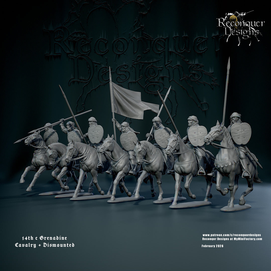 Grenadine-Kavallerie des 14. Jahrhunderts