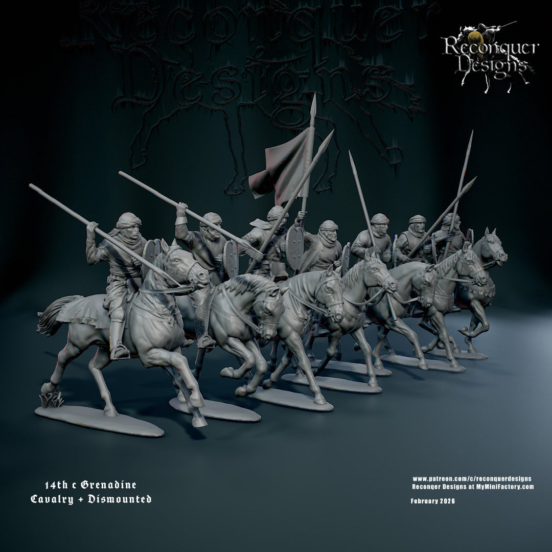 Grenadine-Kavallerie des 14. Jahrhunderts