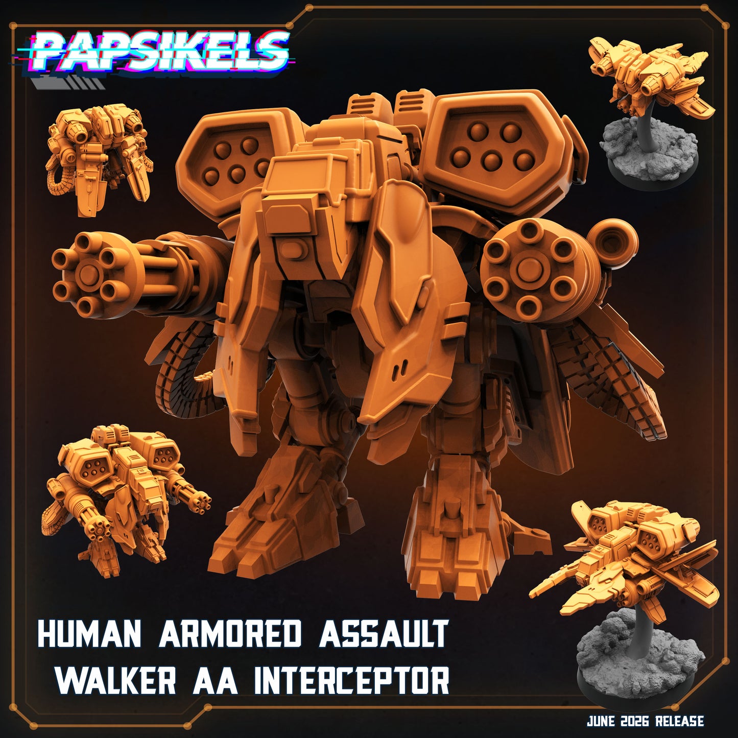 Human Armored Assault Walker AA Interceptor