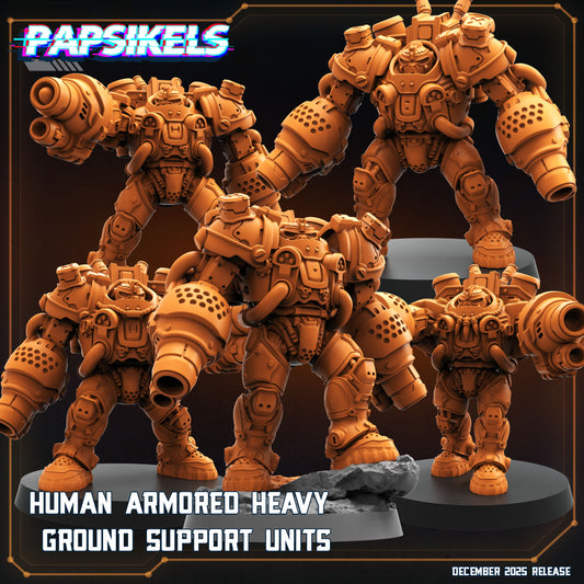 Human Armored Heavy Ground Support Units