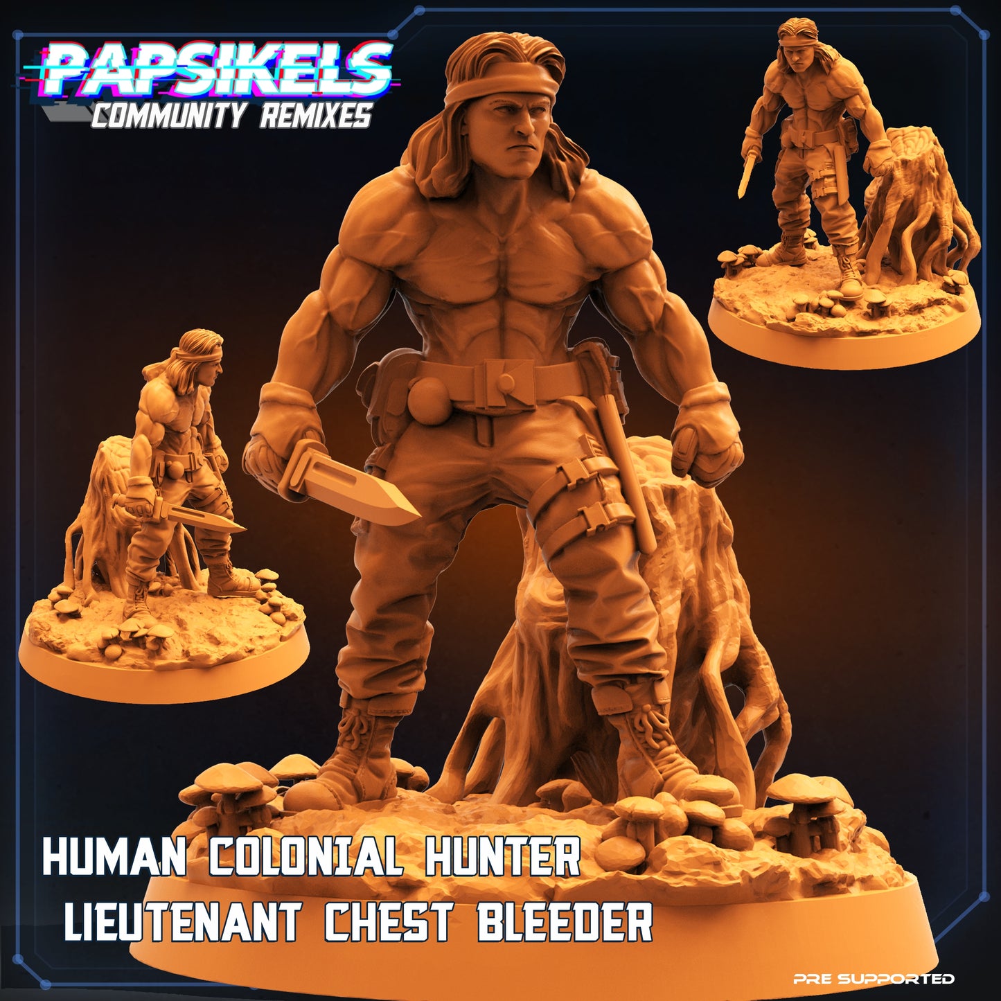 Human Colonial Hunter Lieutenant Chest Bleeder