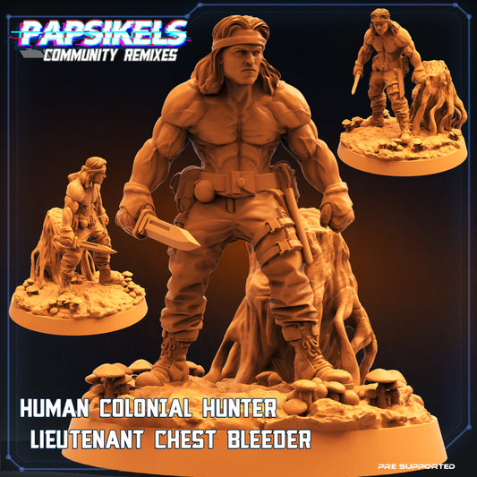 Human Colonial Hunter Lieutenant Chest Bleeder