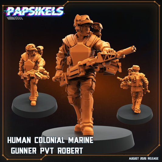 Human Colonial Marine Gunner PVT Robert