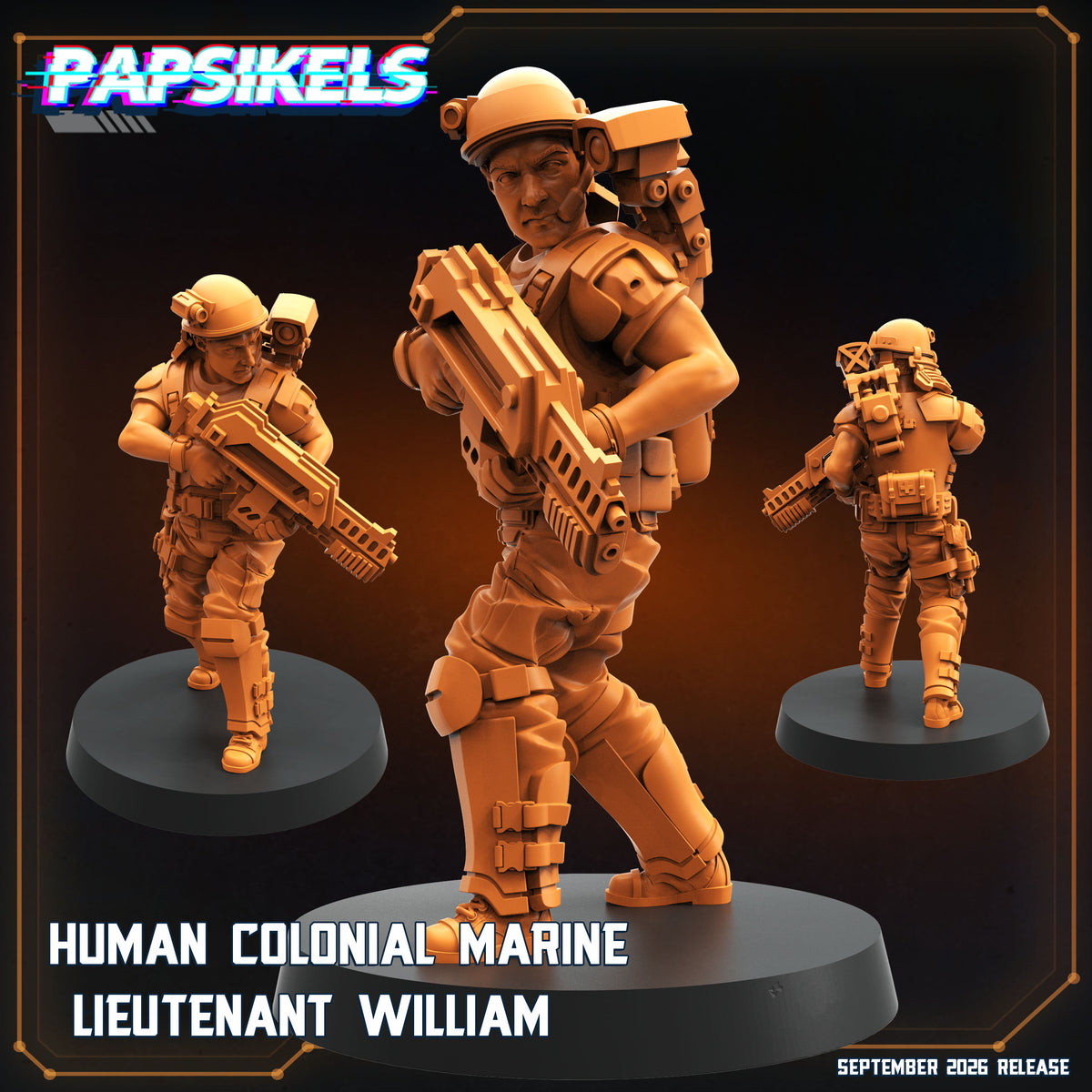 Human Colonial Marine (8 modelos)