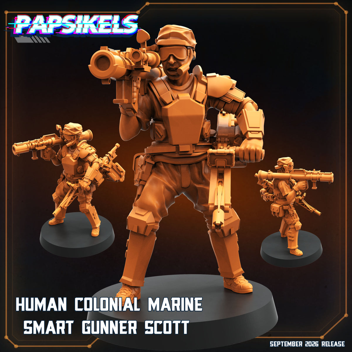 Human Colonial Marine (8 modelos)