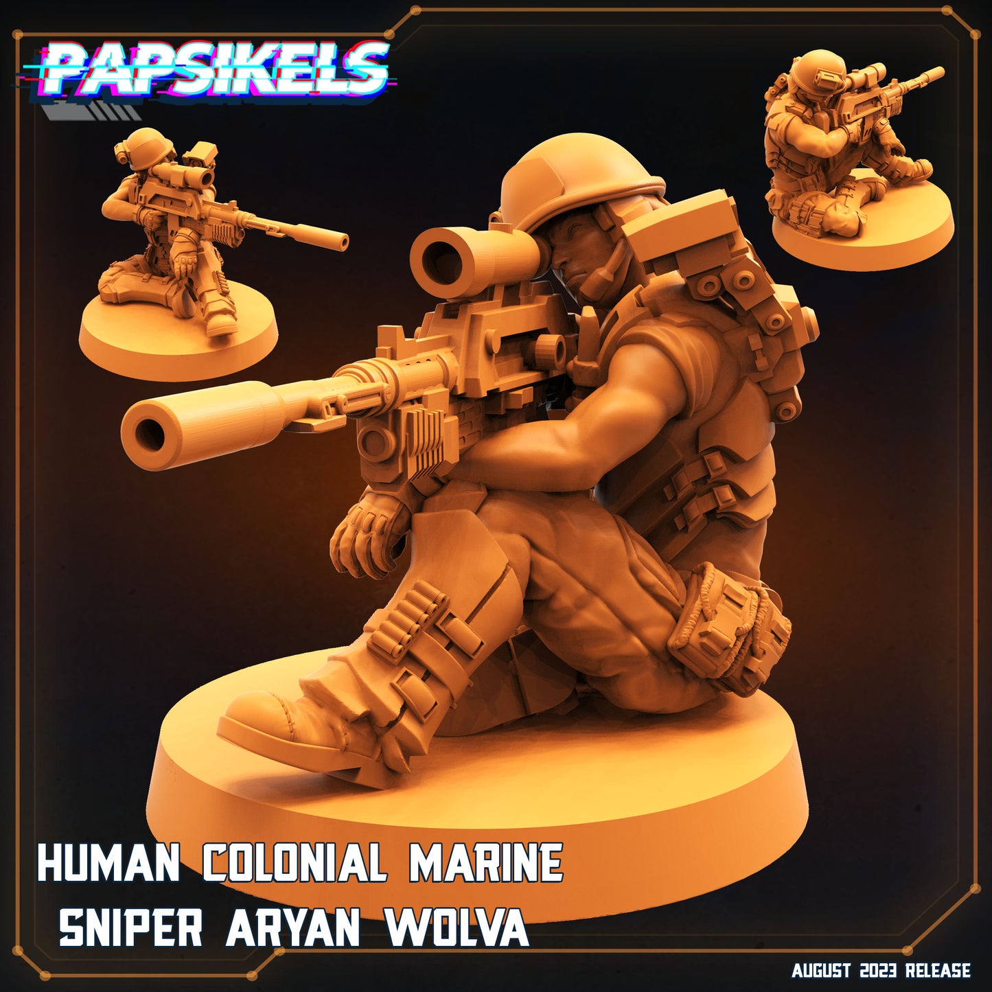 Human Colonial Marine Sniper Aryan Wolva