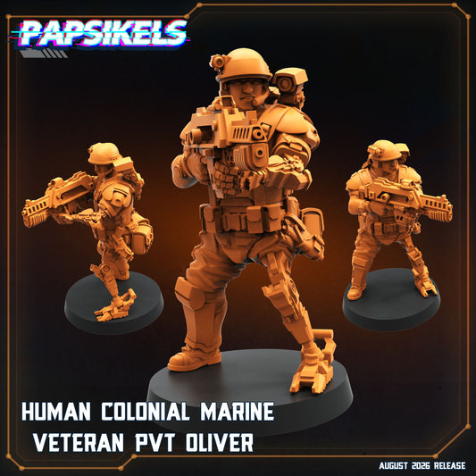 Human Colonial Marine Veteran PVT Oliver