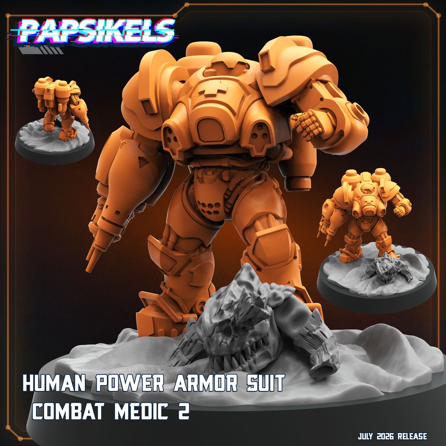 Human Power Armor Suit Combat Medic