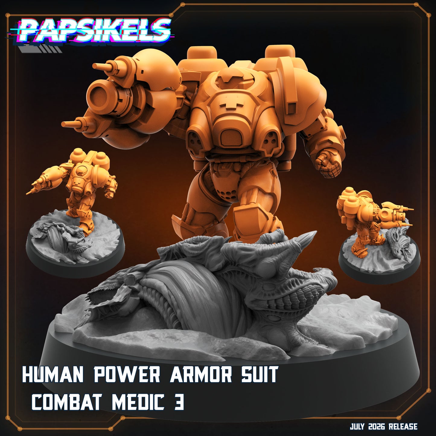 Human Power Armor Suit Combat Medic