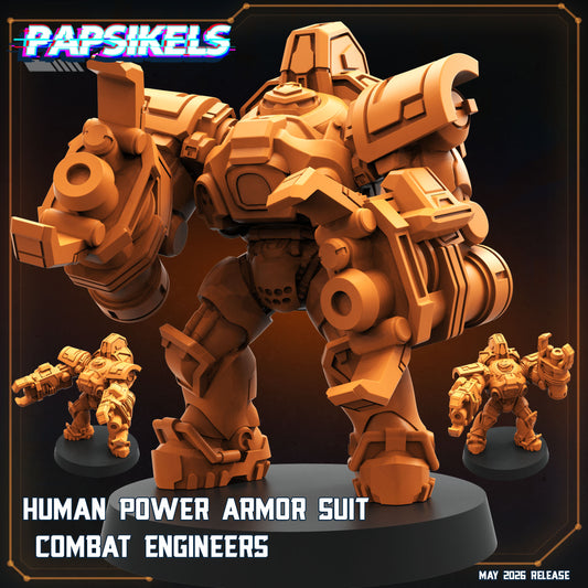 Human Power Suit Combat Engineers ( 3 modelos)