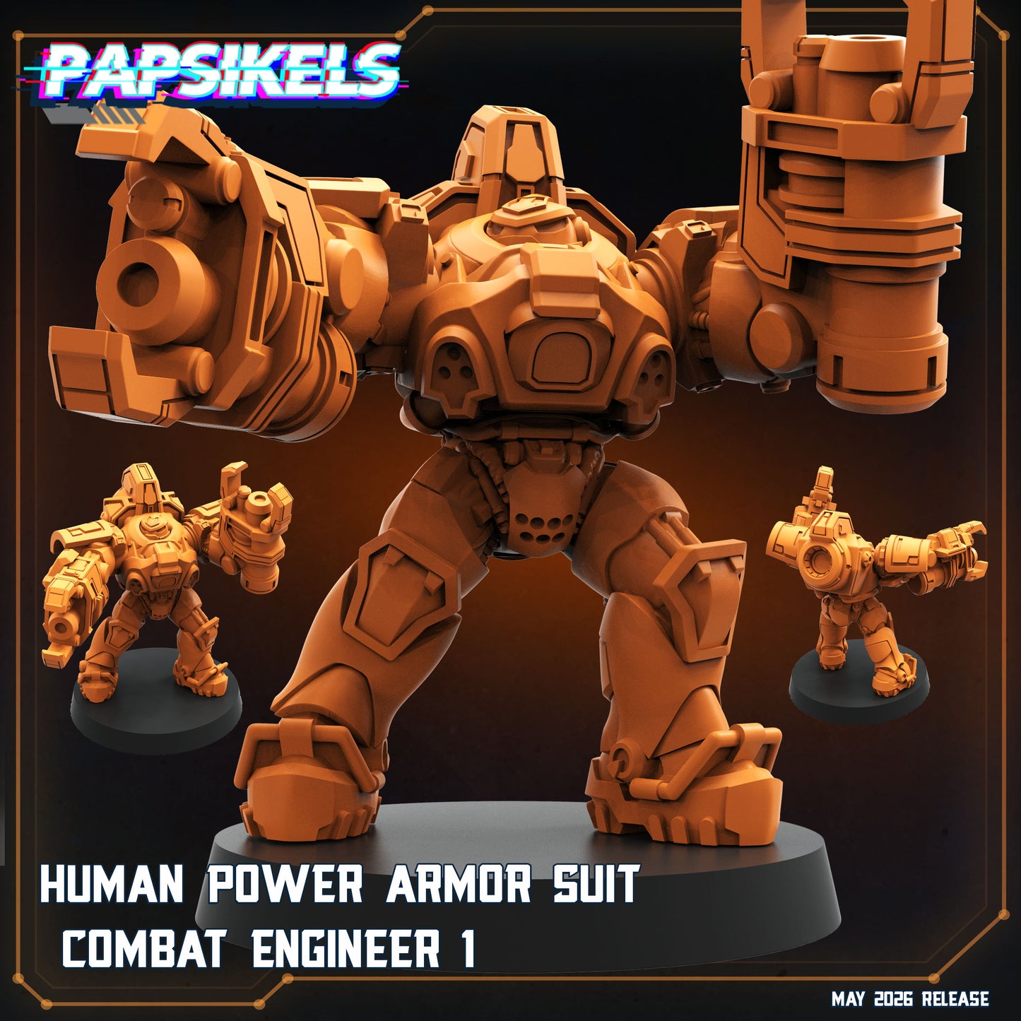 Human Power Suit Combat Engineers ( 3 modelos)