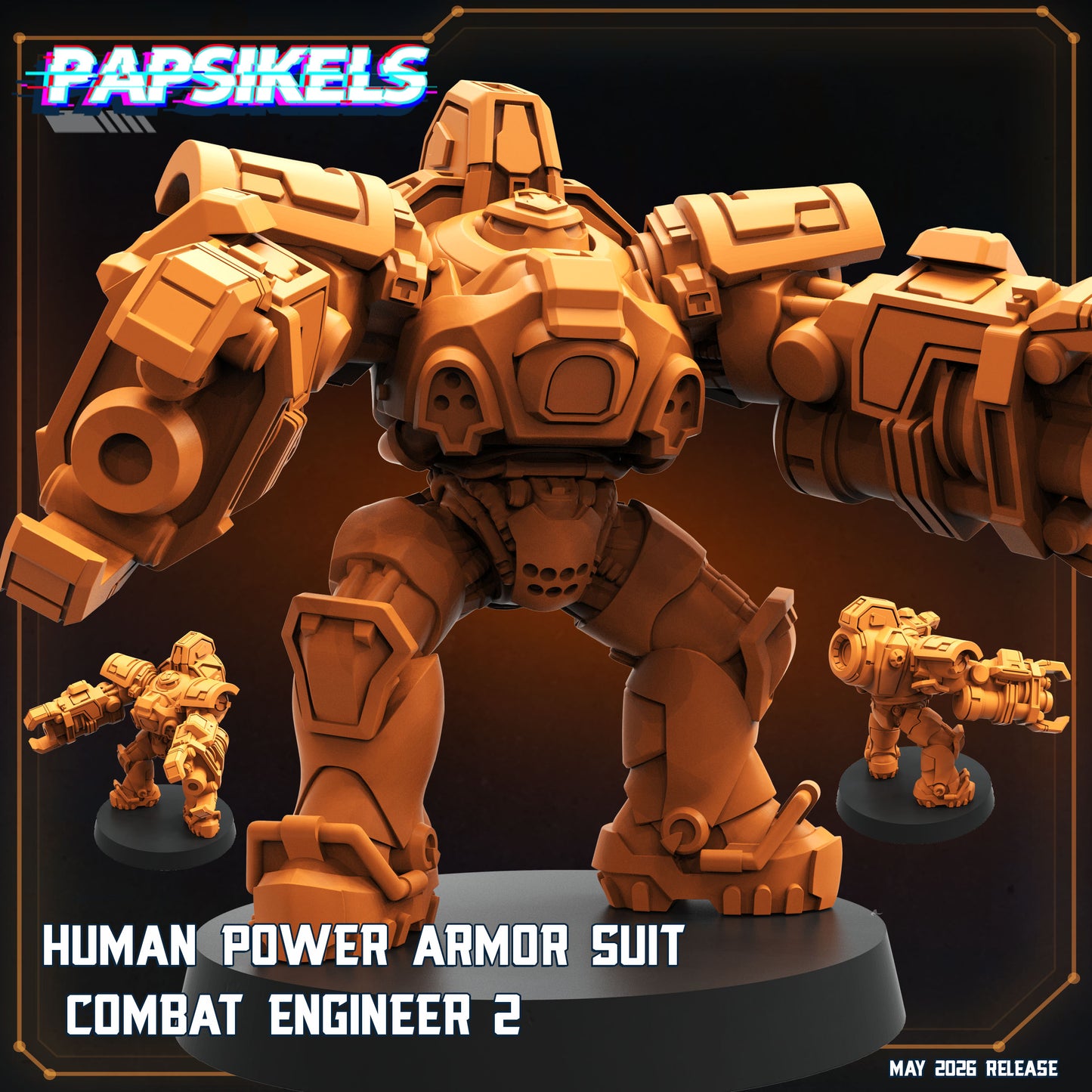 Human Power Suit Combat Engineers ( 3 modelos)