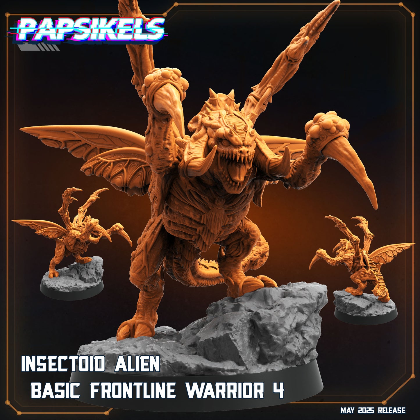 Insectoid Alien Basic Frontline Warrior (3 modelos)