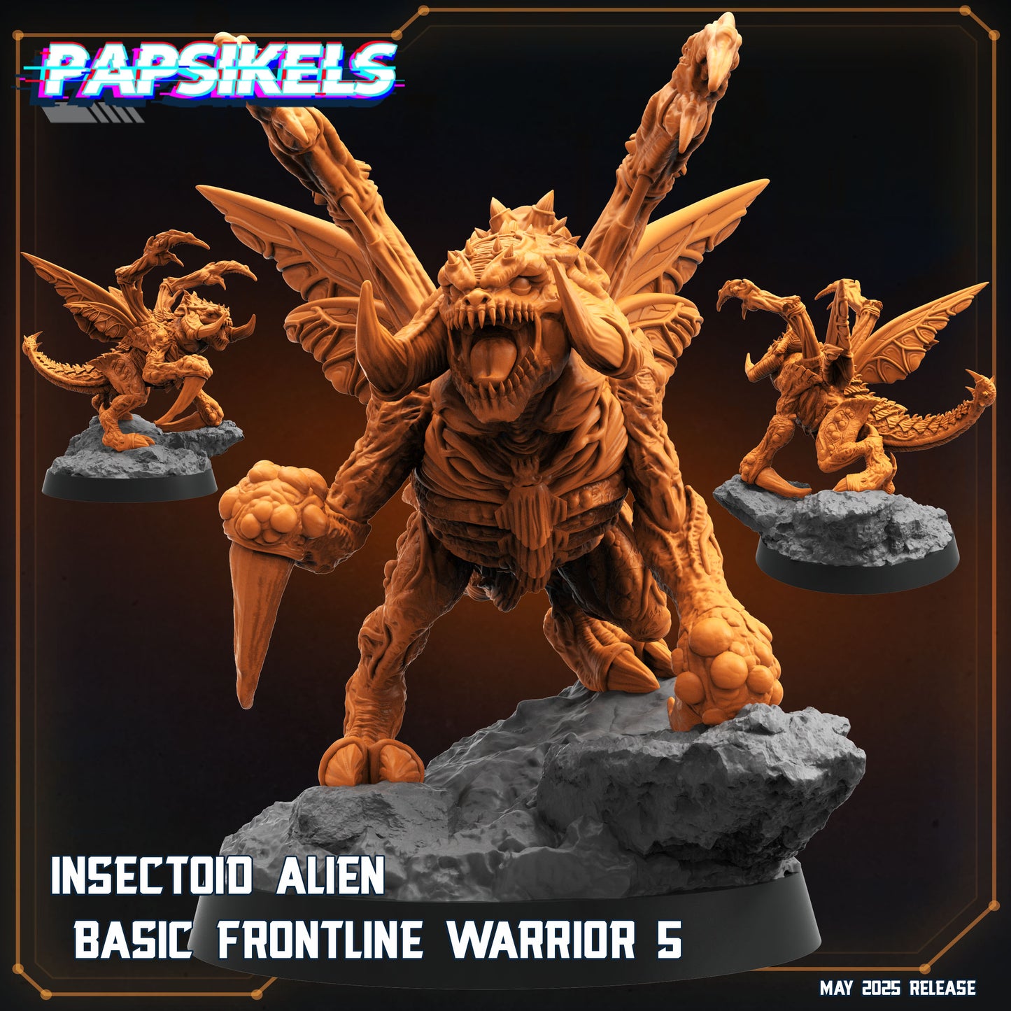 Insectoid Alien Basic Frontline Warrior (3 modelos)
