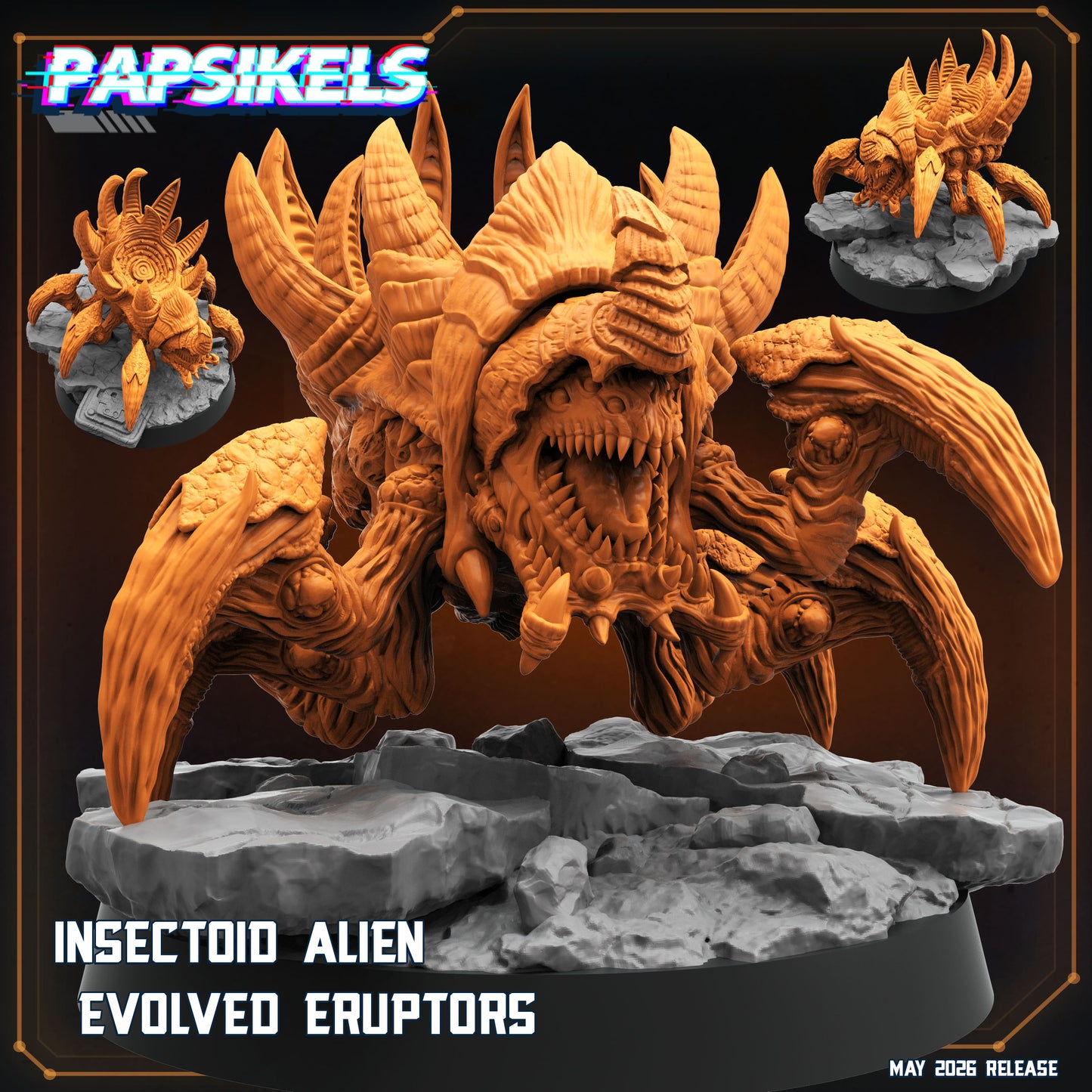 Insectoid Alien Evolved Eruptors (3 modelos)