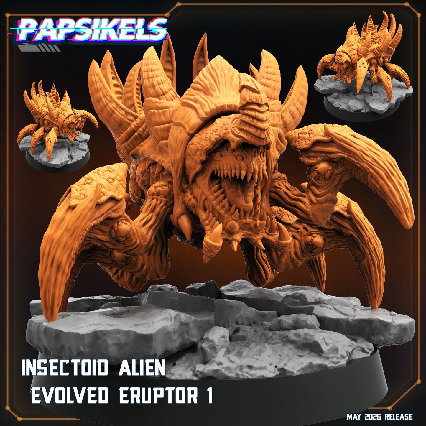 Insectoid Alien Evolved Eruptors (3 modelos)
