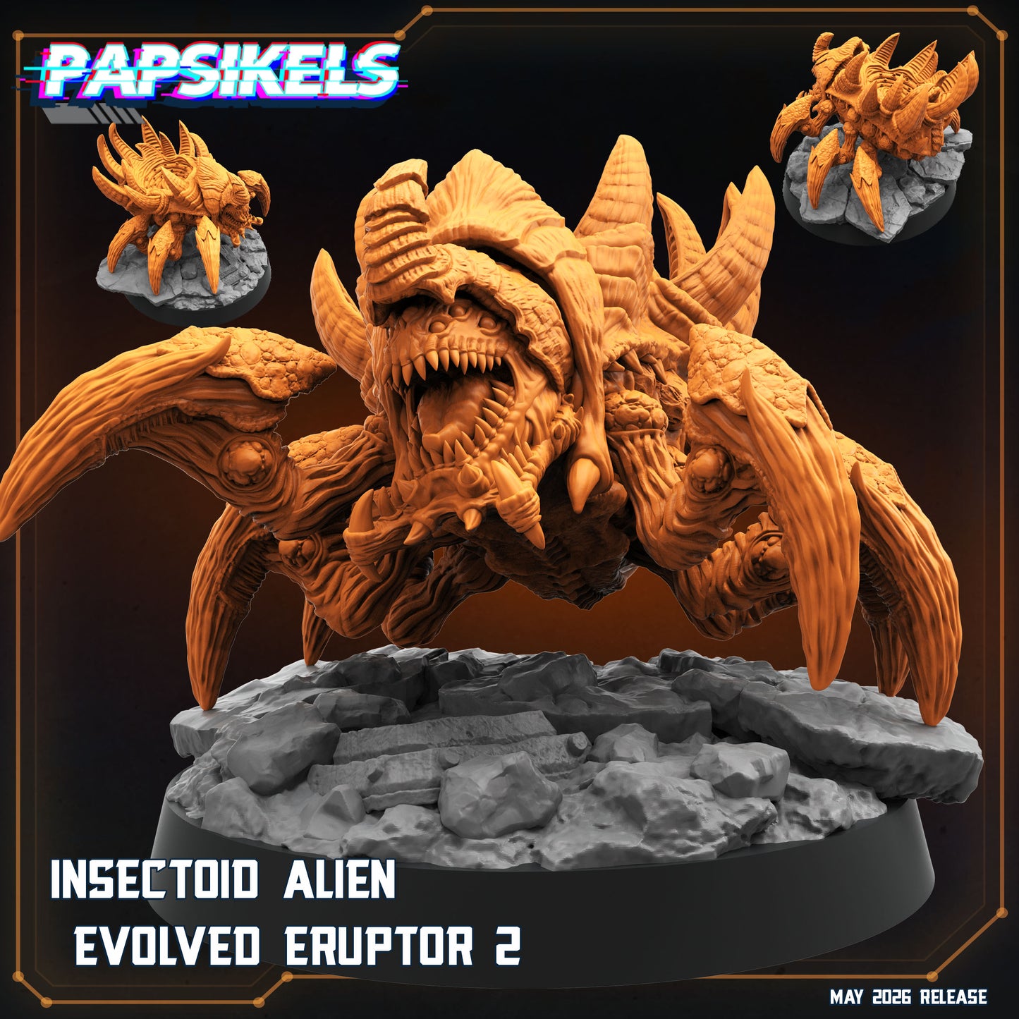 Insectoid Alien Evolved Eruptors (3 modelos)