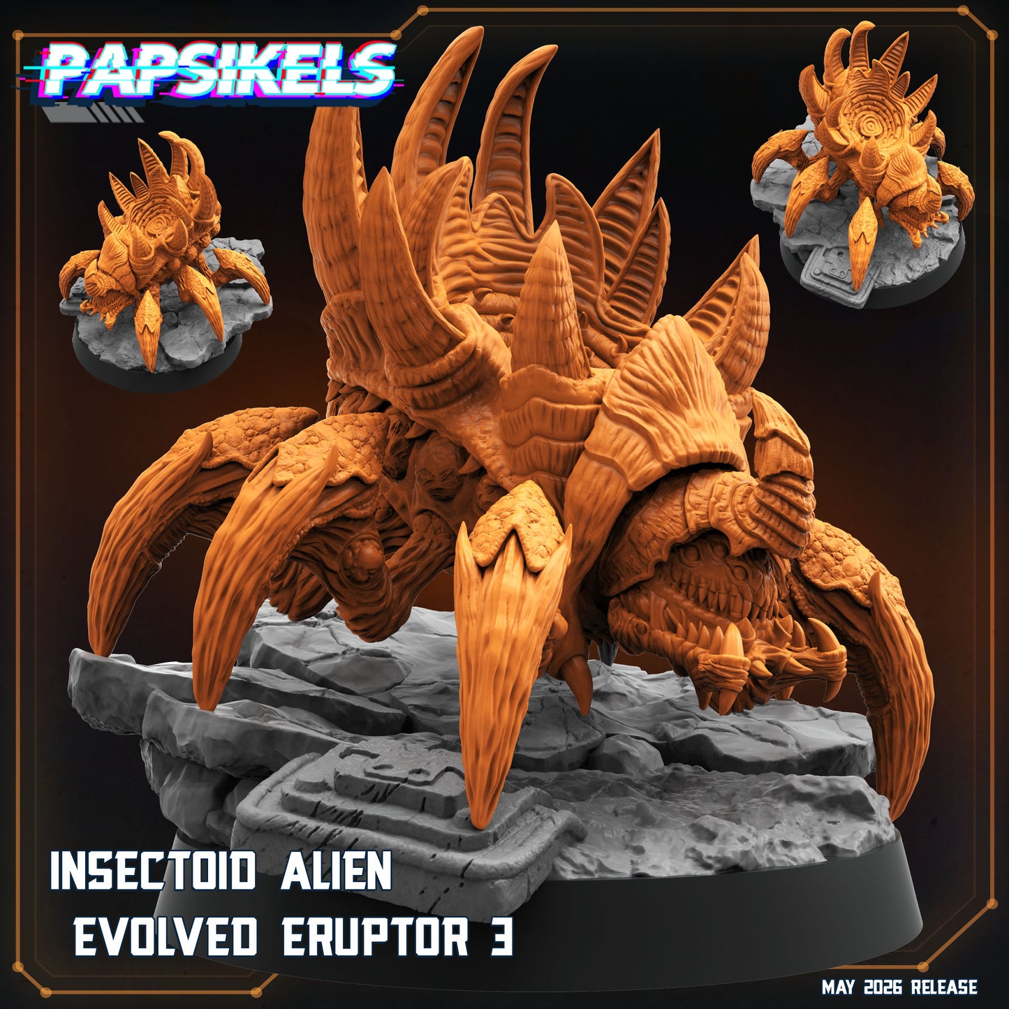 Insectoid Alien Evolved Eruptors (3 modelos)