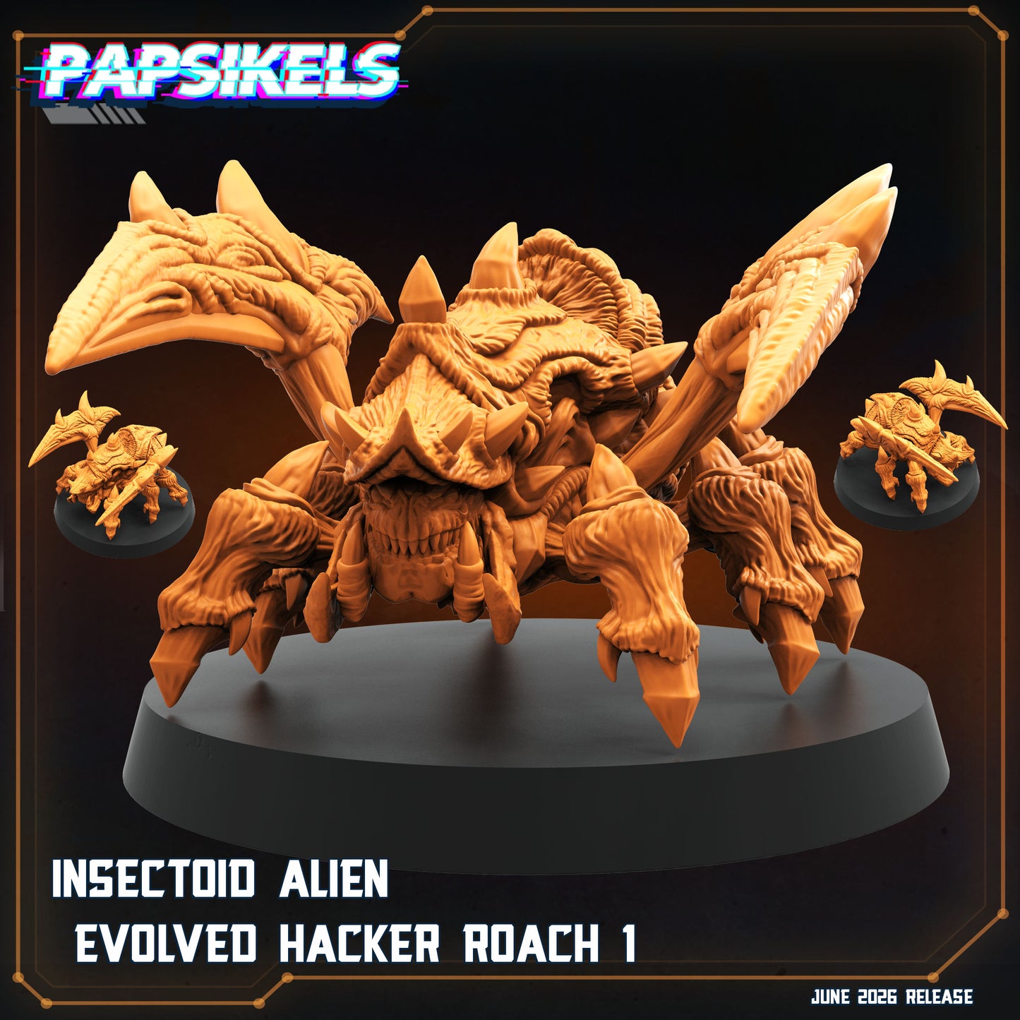 Insectoid Alien Evolved Hacker Roach