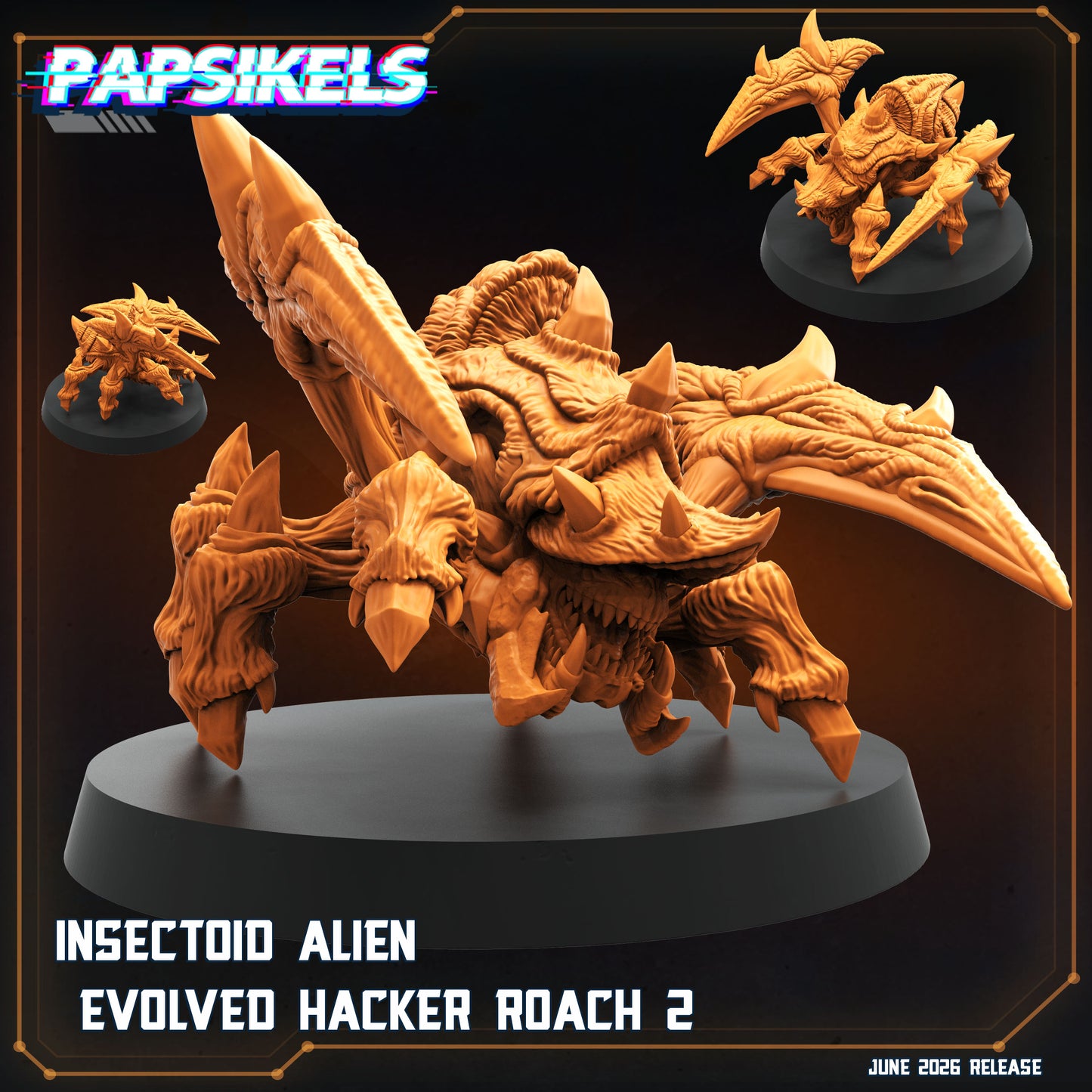Insectoid Alien Evolved Hacker Roach